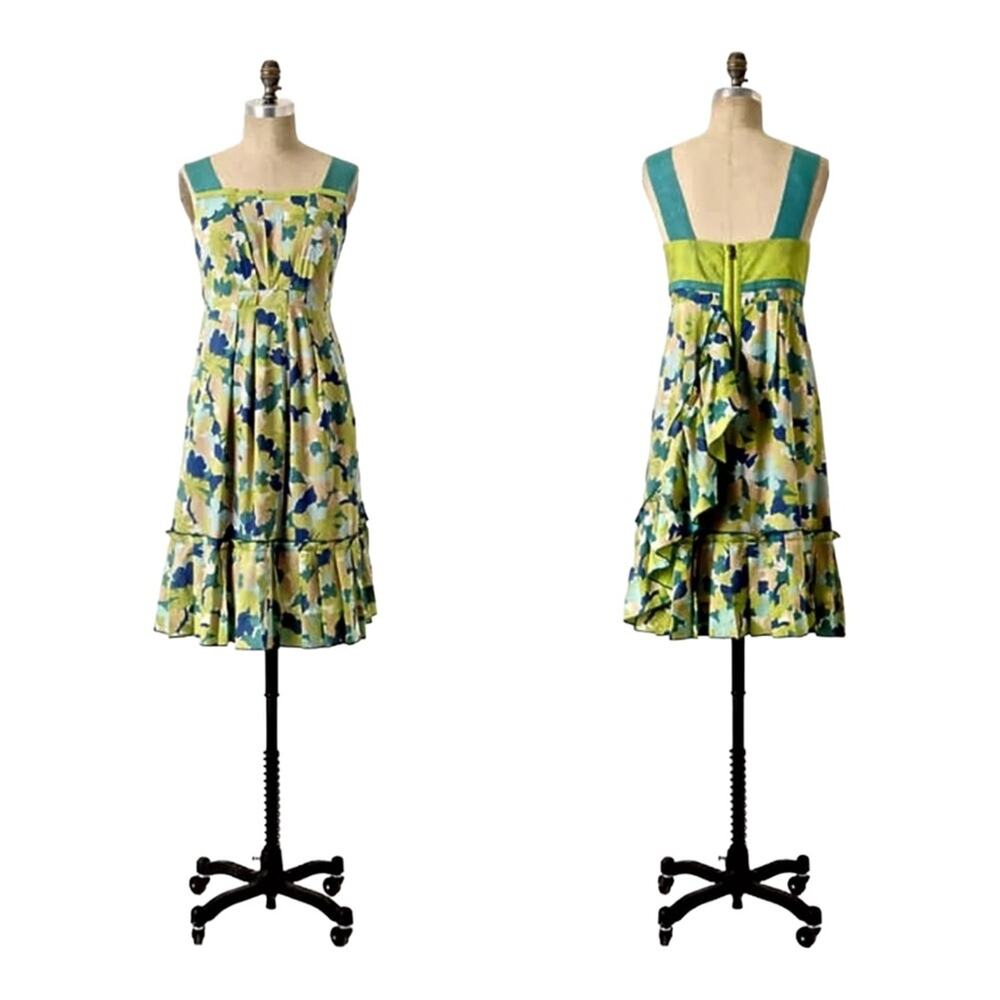 Anthropologie Girls From Savoy Fresh Current Twee Floral Dress